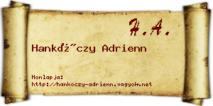 Hankóczy Adrienn névjegykártya